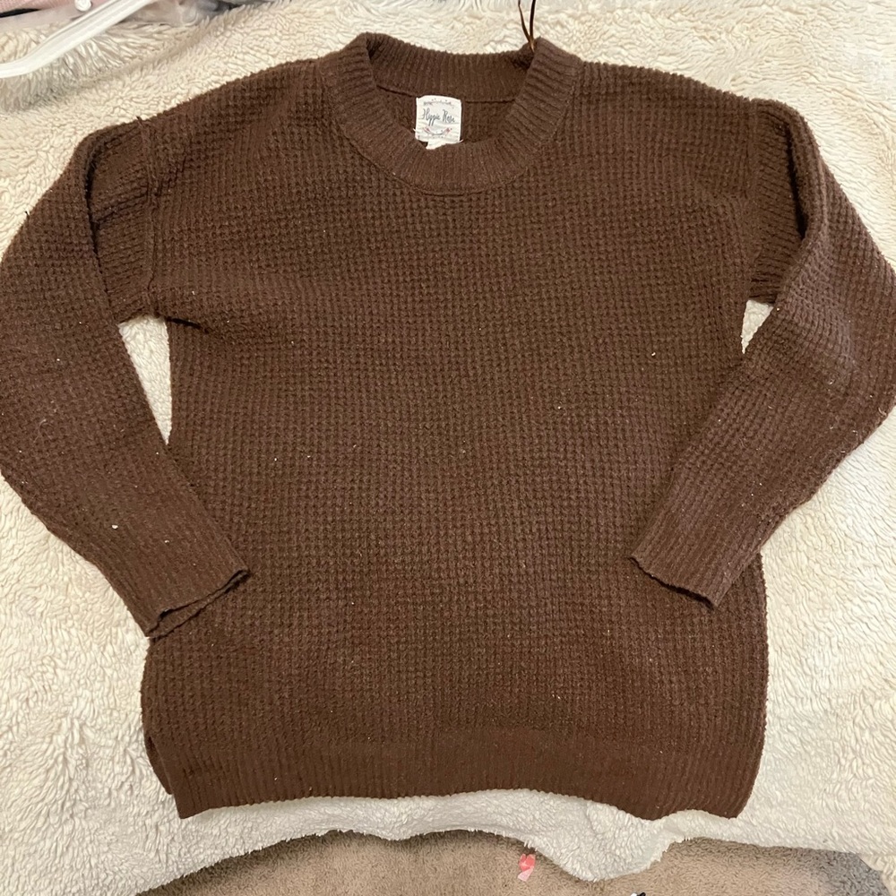 Oversized brown sweater